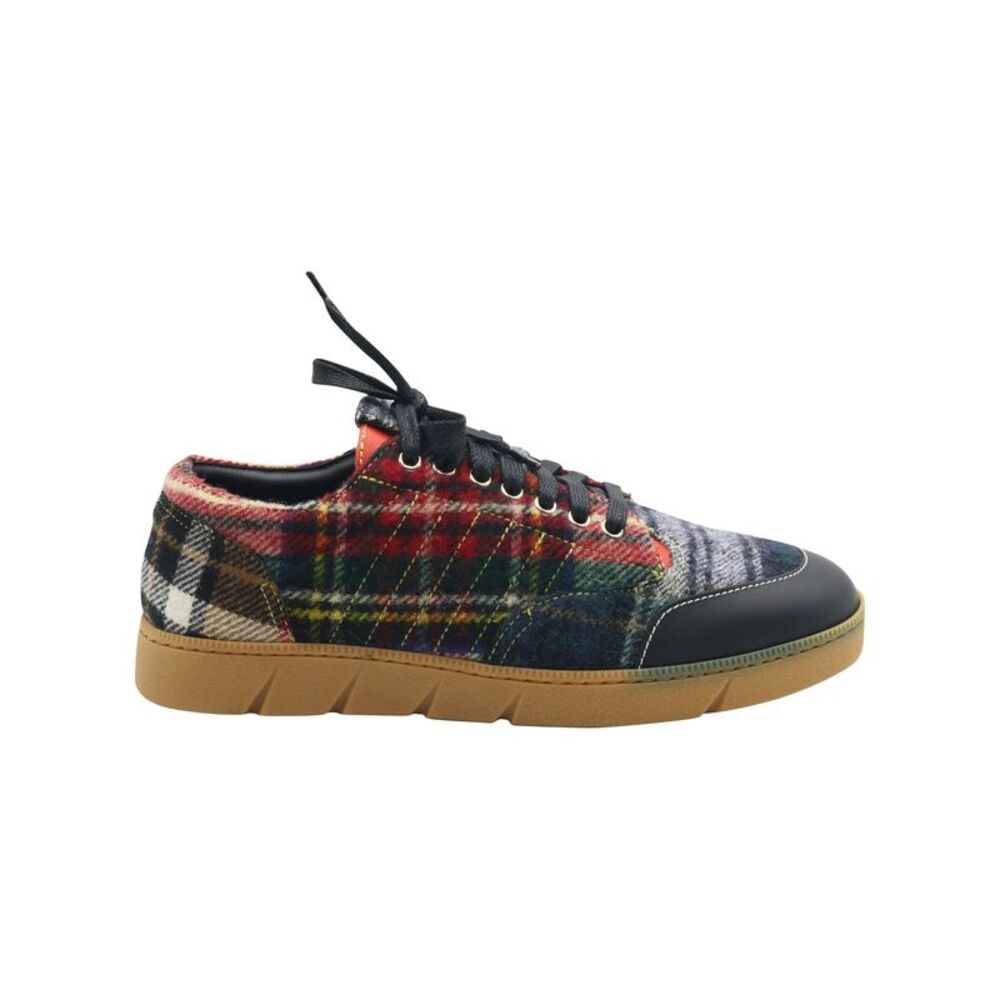Loewe Plaid Sneakers in Multicolor Wool